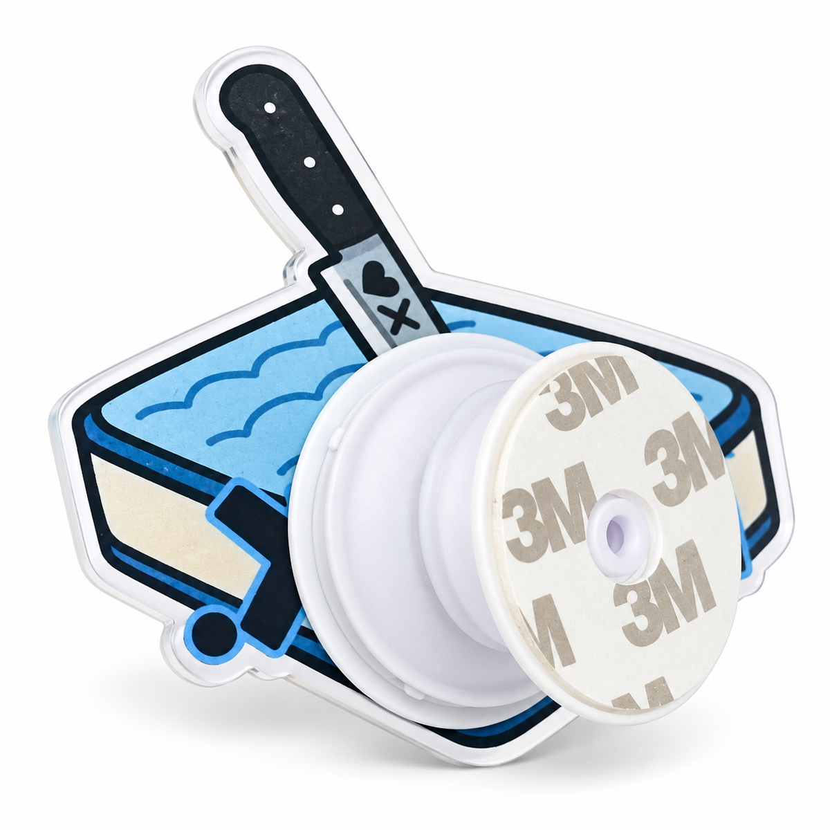 Masked Man Bookish Phone Grip