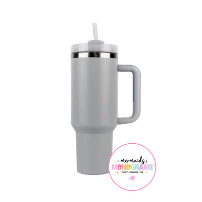 💧 Manatee 40oz Stainless Steel Tumbler – Laser Engraved